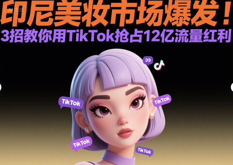 印尼美妆市场爆发!3招教你用TikTok抢占12亿流量红利 TikTok刷赞